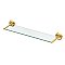 Designer II Glass Shelf- Brushed Brass