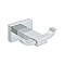 Modern Geometric Double Bath Hook - Polished Chrome