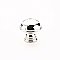Atherton Hammered Knob Polished Nickel