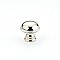 Atherton Round Knob with Knurled Edge Polished Nickel