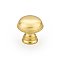 Atherton Round Knob with Knurled Edge Satin Brass