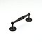 Atherton 4" on Center Pull with Backplates Oil Rubbed Bonze