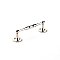 Atherton 4" on Center Pull with Backplates Polished Nickel