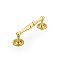 Atherton 4" on Center Pull with Backplates Satin Brass