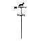 30" Traditional German Shepherd Weathervane - Black - Rooftop or Garden Mount