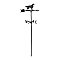 30" Traditional Golden Retriever Weathervane - Black - Rooftop or Garden Mount