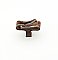 Avalon Bay Rectangle Knob with Imperial Shell and Tiger Penshell Inlay Dark Bronze