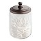 York Clear Glass Apothecary Storage Jar - Bronze Lid - Large