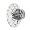 Nostalgic Warehouse Oval Fluted Crystal 1-3/4" Cabinet Knob in Bright Chrome