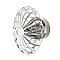 Nostalgic Warehouse Oval Fluted Crystal 1-3/4" Cabinet Knob in Polished Nickel
