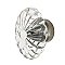 Nostalgic Warehouse Oval Fluted Crystal 1-3/4" Cabinet Knob in Satin Nickel