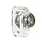 Nostalgic Warehouse Baguette Cut Clear Crystal 1-9/16" Cabinet Knob in Antique Pewter