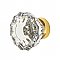 Nostalgic Warehouse Crystal 1-3/8" Cabinet Knob in Unlacquered Brass