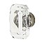 Nostalgic Warehouse Baguette Cut Crystal 1-3/4" Cabinet Knob in Satin Nickel