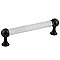 Nostalgic Warehouse Crystal Handle Pull 4.75" On Center in Timeless Bronze