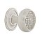 Nostalgic Warehouse Craftsman Brass 1-3/8" Cabinet Knob with Classic Rose in Satin Nickel