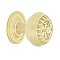 Nostalgic Warehouse Egg And Dart Brass 1-3/8" Cabinet Knob with Classic Rose in Satin Brass