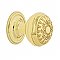 Nostalgic Warehouse Egg And Dart Brass 1-3/8" Cabinet Knob with Classic Rose in Unlacquered Brass