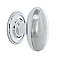 Nostalgic Warehouse Homestead Brass 1-3/4" Cabinet Knob with Classic Rose in Bright Chrome