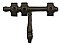 Rustic Bronze Lockable Barrel Bolt for Gates or Doors