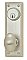 Egg Knob with Quincy Backplate, Complete Doorknob Set