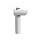 Petite 2 Vitreous China 22-1/4" x 15-3/4" Corner Pedestal Sink