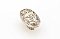 Cantata Oval Knob 5/8" on Center White Brass