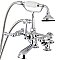 Kingston Brass AE652T1 Auqa Vintage 7-inch Adjustable Clawfoot Tub Faucet with Hand Shower, Polished Chrome