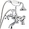 Kingston Brass AE658T1 Auqa Vintage 7-inch Adjustable Clawfoot Tub Faucet with Hand Shower, Polished Chrome