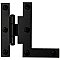 Iron "HL" Hinge - Offset Mount Pair