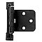 Iron Flush Overlay Self-Closing Hinge Pair
