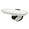 Victorian Porcelain and Metal Soap Dish - Oil Rubbed Bronze