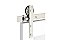 Complete Barn Door Track Set With Modern Rectangular Face Mount Hanger - Multiple Track Lengths