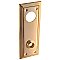 Rectangular Doorplate for Knob and Cylinder - Multiple Finishes