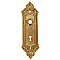 Solid Brass Door Plate with Keyhole - Multiple Finishes