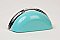 Robins Egg Blue & Polished Chrome Metal Bin Pull