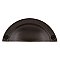Solid Brass Classic Cup or Bin Pull, Timeless Bronze