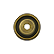 Solid Brass Round Beveled Backplate, 1" Diameter