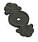 Tuscany Bronze Knob Backplate - Flat Black