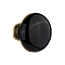 Black Porcelain Door Knob Pair