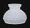 Diamond Quilted Satin Crystal Glass Student Shade - 7" Fitter