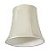 Petite Bell Chandelier Clip-On Lamp Shade - Eggshell & White