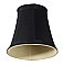 Petite Bell Chandelier Clip-On Lamp Shade - Silky Black with Gold