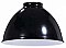 Industrial Style Metal Dome Shade - Black - 7-1/16"