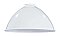 10" Metal Industrial Dome Lamp Shade - White Enamel Finish -2-1/4" Fitter Size