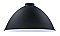 12" Metal Industrial Dome Lamp Shade - Satin Black Enamel Finish -2-1/4" Fitter Size
