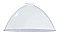 12" Metal Industrial Dome Lamp Shade - White Enamel Finish -2-1/4" Fitter Size