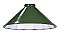 Industrial Style Mirrored Metal Cone Shade -Green -10-1/4"