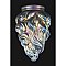 Gold Iridescent Flame Art Glass Shade