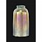 Gold Iridescent Cylinder Art Glass Shade -with Rib Optic.